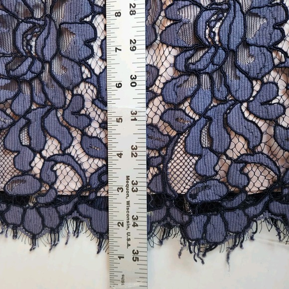 Eliza J Womens Lace Tulip Cocktail Dress Size 6 Grey/Purple Fit Flare Whimsigoth - Picture 9 of 16